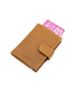 Figuretta Cardprotector Leder — Kaki