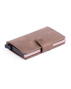 Figuretta Cardprotector PU-leder — Middenbruin PU 06